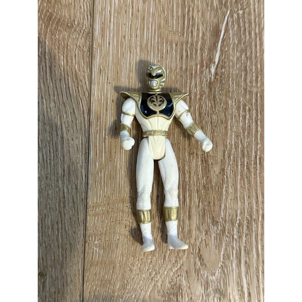 Mighty Morphin Power Rangers WHITE RANGER 4 in Action Figure 1995 Saban